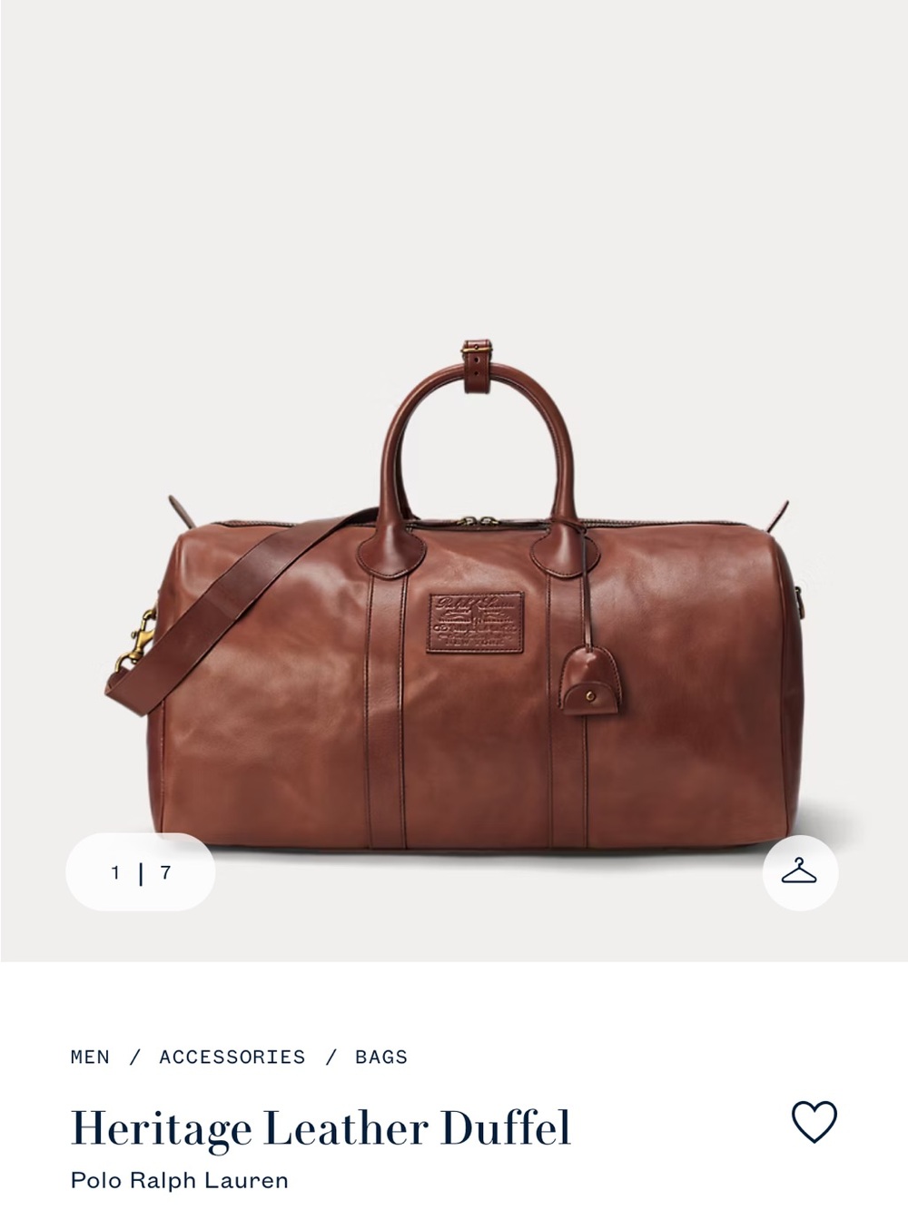 Ralph Lauren Leather Rockport Duffle Bag - Picture 12 of 16